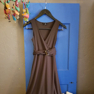 Banana Republic brown belted dress